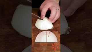 Dicing an Onion Faster than the Pros #kitchentips #shorts