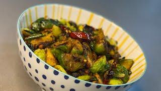 Brussels Sprouts - Indian Style  Desi Tadka  Spicy Recipe  Quick & Easy to make