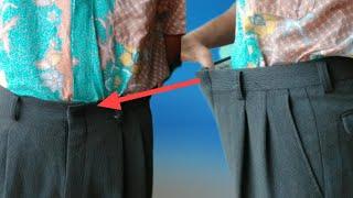 How to reduce trousers with an oversized waist