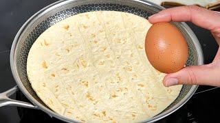 Just pour the eggs on the tortilla A delicious recipe with broccoli and eggs