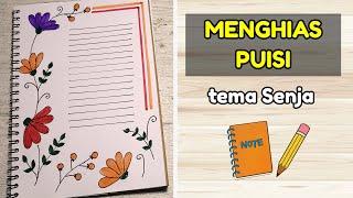 Menghias Puisi Tema Senja  Hiasan Puisi