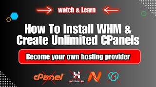 Web Hosts Hate This Learn the Secret to Creating Unlimited cPanels with WHM in 2024
