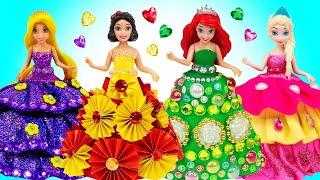 Disney Princesses Dress Up - Making Stunning Outfits for Mini Dolls