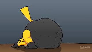 ABDL Pikachu makes a mess