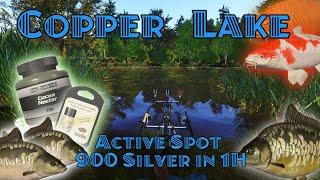 Russian Fishing 4 RF4  Copper Lake   Active Spot 900 Silver in 1h