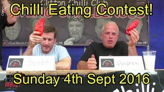 Chilli Eating Contest  Upton Cheyney Chili Festival  Sunday 4th Sept 2016