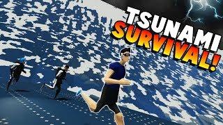 HUGE TSUNAMI SURVIVAL - Stormworks Build and Rescue Gameplay Roleplay - New Tsunami Update