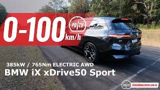 2022 BMW iX xDrive50 Sport 0-100kmh & overview