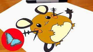 How To Draw Pokemon - Dedenne Easy Step by Step