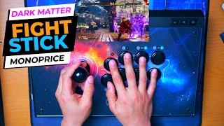 BEST Under $120 for a SANWA Fight Stick?  Dark Matter by Monoprice Street Fighter Review Gameplay