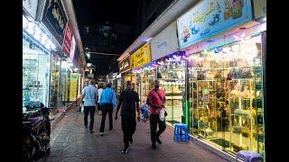 4K Walk around Arab capital of Bangkok at Sukhumvit soi 3 on night time