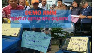Demo Masa Tuntut Ketua KPU dan Sekwan Diberhentikan