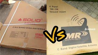 Solid Vs MR c band dish antenna  Unboxing - Installation - Free to air channels - FREEDISH