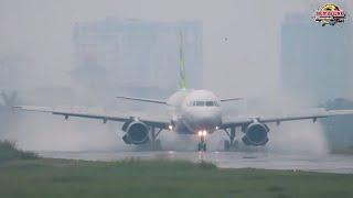 Citilink Landing dan Take Off di Runway Licin dan Berair