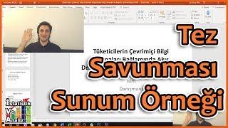 Tez Sunumu Nasıl Hazırlanmalı  Tez Sunum Örneği