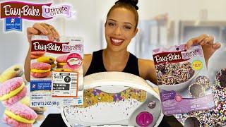 Baking & Trying EASY BAKE OVEN Recipes surprisingly good lol