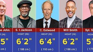 Heights of Famous Hollywood Actors - Shortest to Tallest