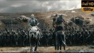 Azog meets Bolg with his army.