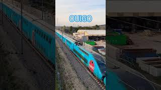 Ouigo  tgv surgit soudain comme une balle à 320km heures. #viral #tgv #train #trainspotting #trains