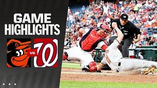 Orioles vs. Nationals Game Highlights 5824  MLB Highlights