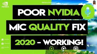 How to Fix NVIDIA Mic BuzzStatic Audio Bug - 2020 & Working