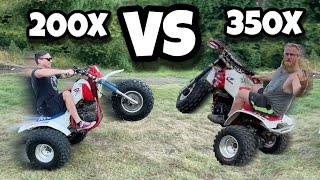 350x vs 200x  Honda ATC 350X vs Honda ATC 200X