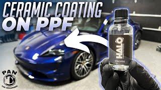 How to apply a ceramic coating on PPF paint protection film  Porsche Taycan Turbo