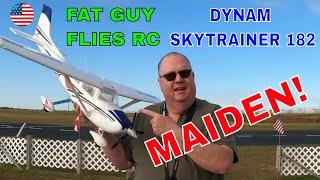 MAIDEN of the DYNAM SKYTRAINER 182-WINDY DAY  by Fat Guy Flies RC