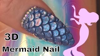 3D Acrylic Mermaid Scale Nail