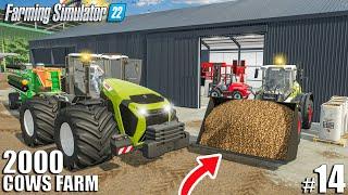 Building POTATO SORTING FACILITY and SORTING POTATOES  2000 Cows Farm Ep.14  Farming Simulator 22