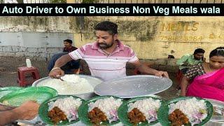 Cheapest Roadside Unlimited Non Veg Food  Hard Working Women Selling Meals  Indian Street Food