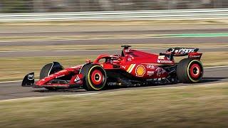 Ferrari SF-24 F1 2024 Car Filming Day at Fiorano Circuit