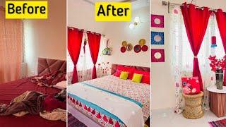 Zero Cost Bedroom Makeover with all my DIYsbedroom decorating ideas diy