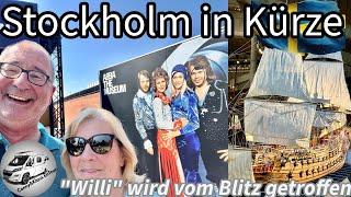 #205 Blitzeinschlag ins Wohnmobil Stockholm im Schnelldurchgang Skandinavien Langfahrt 2024