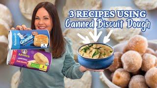 BRILLIANT Ways to Use CANNED BISCUIT DOUGH  Canned Biscuit Hacks