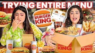 Trying Entire Menu of Burger King What your ideal burger king order should be? @TheThakurSisters