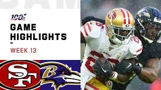 49ers vs. Ravens Week 13 Highlights  NFL 2019