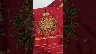 Pk Aari work blouse material sales call 6382359787