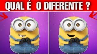 NINGUÉM ENCONTRA A DIFERENÇA  100% FALHA  QUEBRA-CABEÇA DO FILME MINIONS