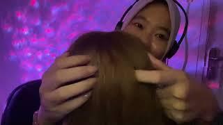 no talking ASMR Plucking Bugs & Pulling Hair ASMR Cari Kutu ASMR Belah Rambut  ASMR Parting Hair