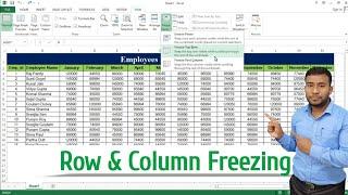 How to Freeze Multiple Rows and Columns in Excel  Freeze Rows and Columns in Excel