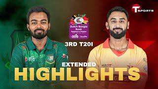 Extended Highlights  Bangladesh vs Zimbabwe  3rd T20i  T Sports