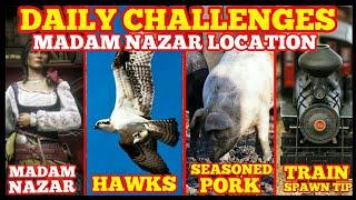 Madam Nazar Location Daily Challenges HAWKS SEASONED PORK TRAIN SPAWN TIP Red Dead Online