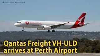 25 years since first flight - Qantas Freight VH-ULD arriving on RW03 at Perth Airport.