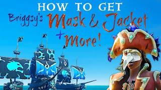 How to get Briggsy’s Jacket Briggsy’s Mask and Skull of Siren Song Cosmetics  Sea of Thieves