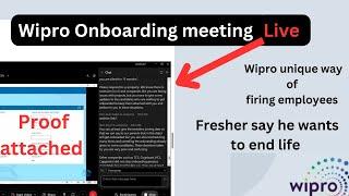 Wipro Onboarding meeting Live  Onboarding delay