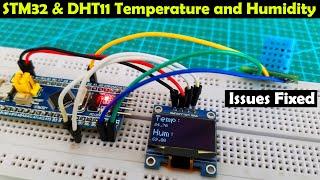 STM32 and DHT11 Library issue solved Temperature and Humidity Monitoring using Arduino IDE
