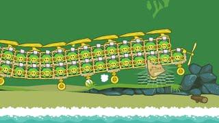 Bad Piggies - Giant Inventions Huge Gold Plane Walkthrough Ground Hog Day