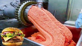 How Burgers Are Made in Factory  Amazing Burger Making Process