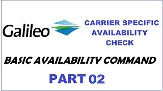 How to check availability of a specific airline in Galileo